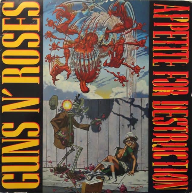 Guns n' Roses copertina censurata Appetite for destruction